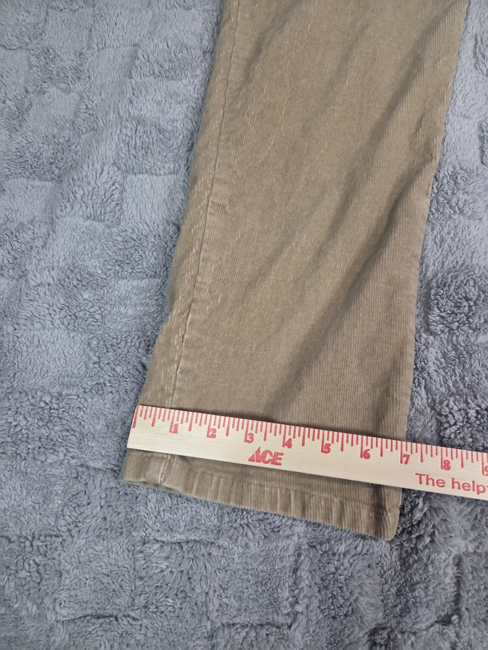 Vintage 90s ORIGINAL LEE corduroy Mom Pants Woman Size 14m  30/29 Beige - Picture 4 of 13